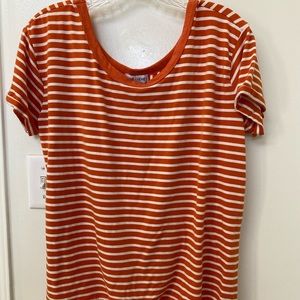 Striped tie tee shirt NWOT